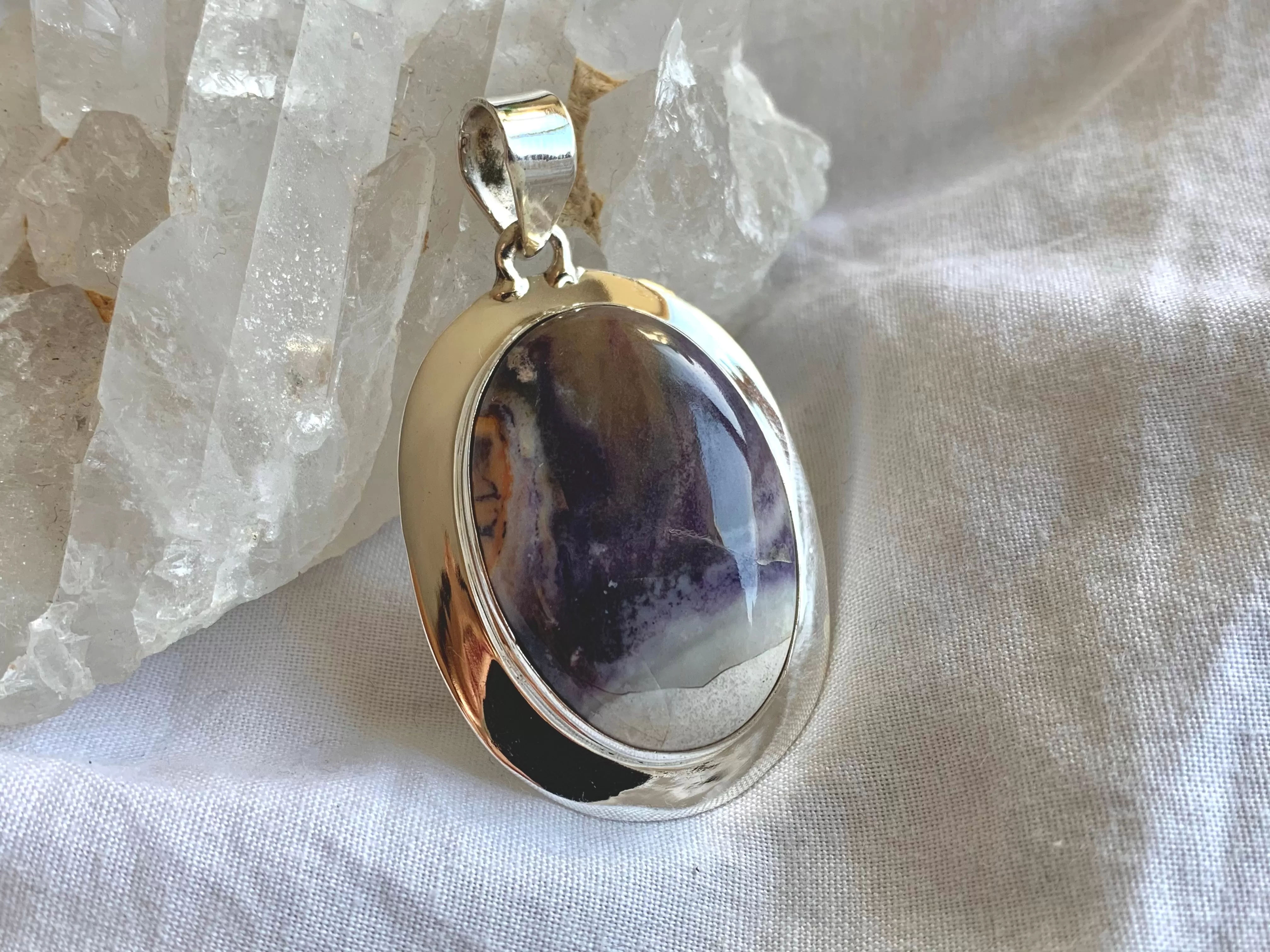 Tiffany Stone Medea Pendant - Large Oval A