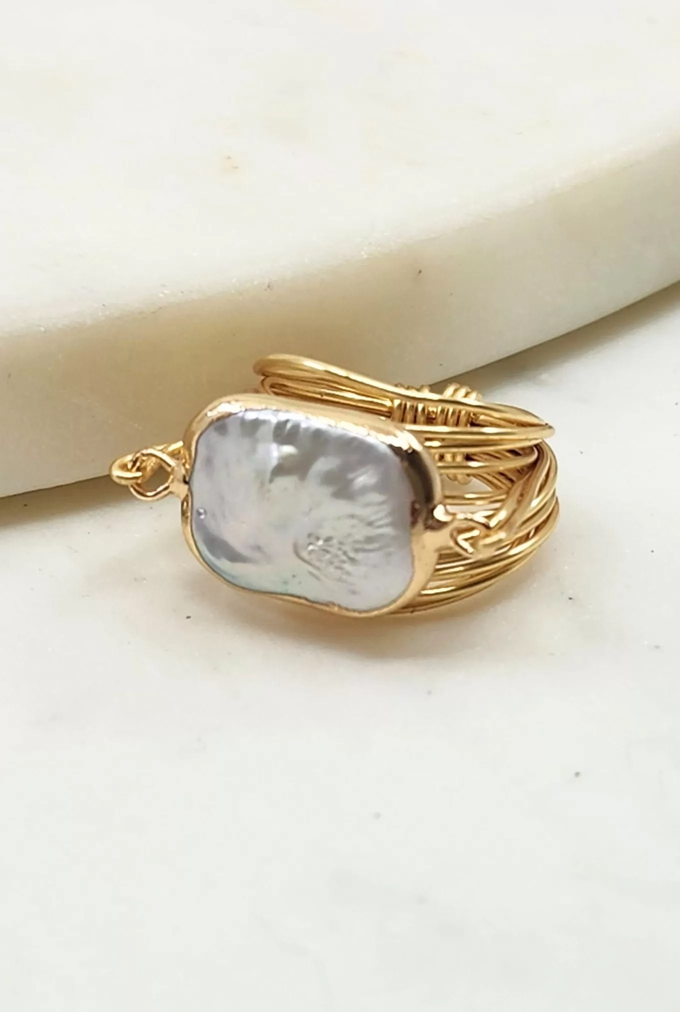 Torrey Ring with Freshwater Pearl