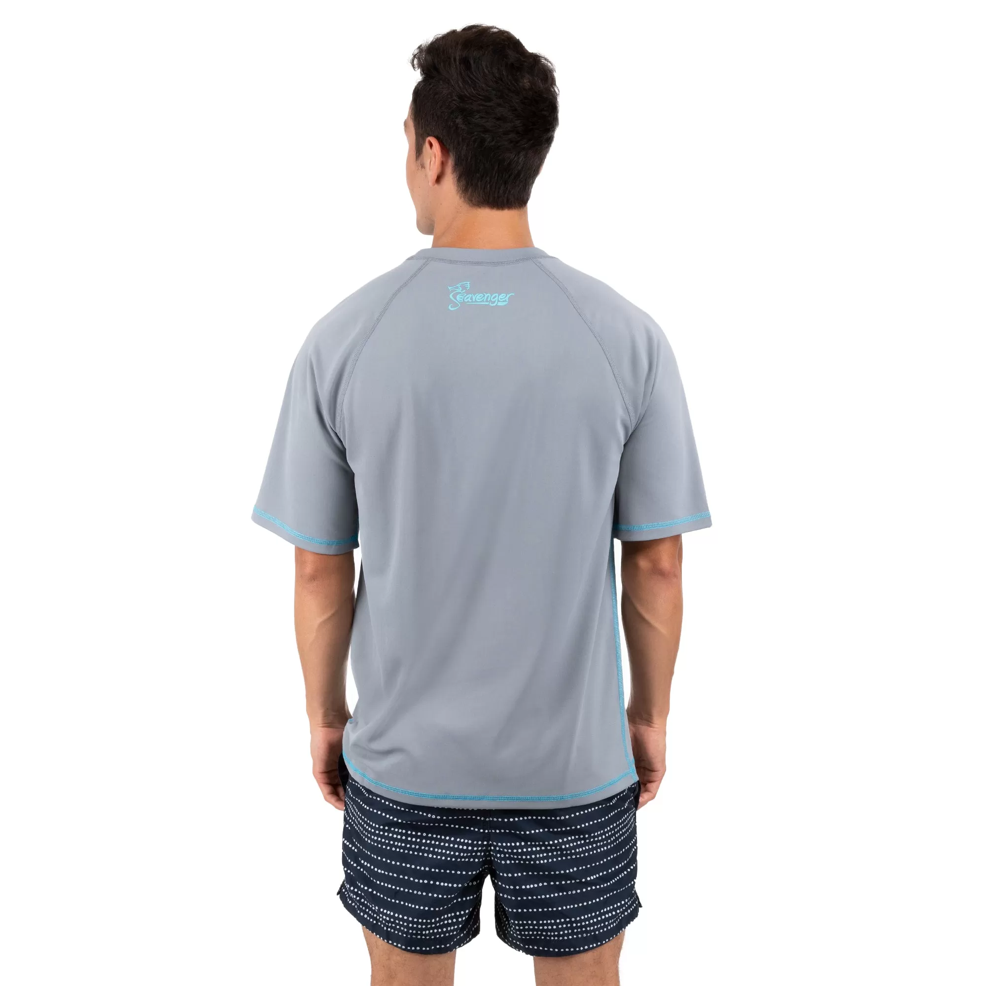 Trekker Unisex Rash Guard Short Sleeve Gray