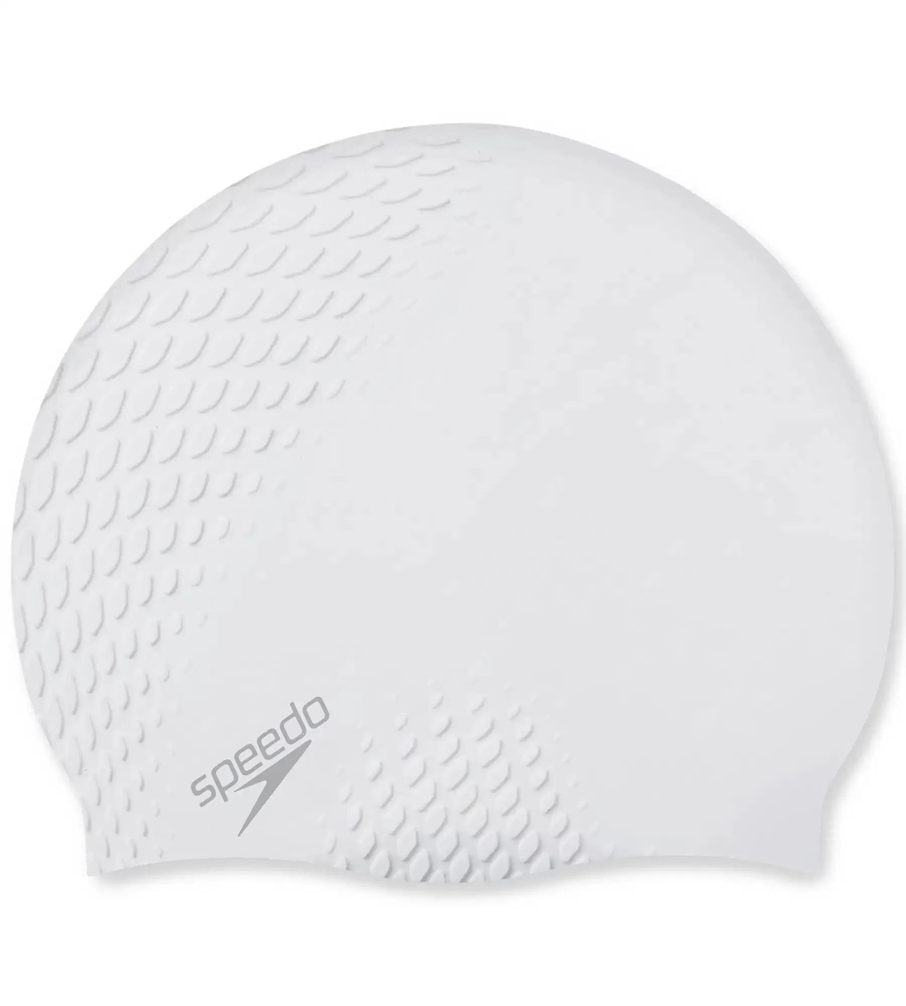 Unisex Adult Bubble Active   Swim Cap - White White