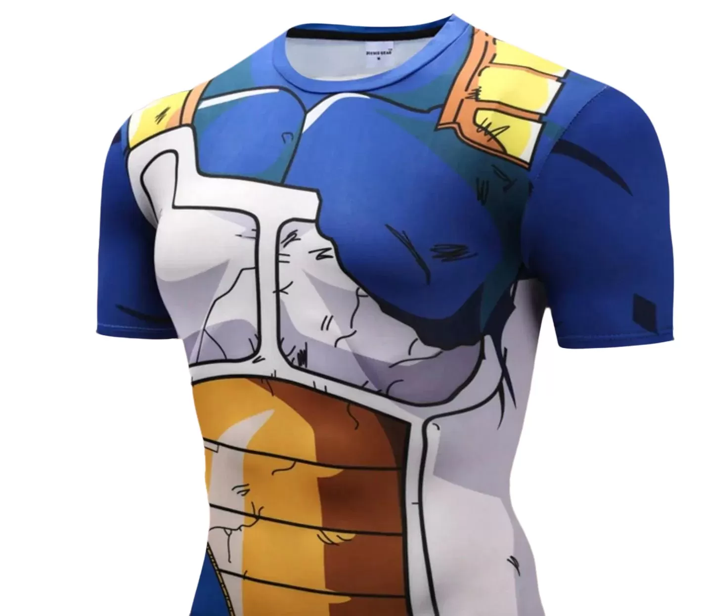 Vegeta Battle Damaged Armor Dragon Ball Z Compression Rash Guard