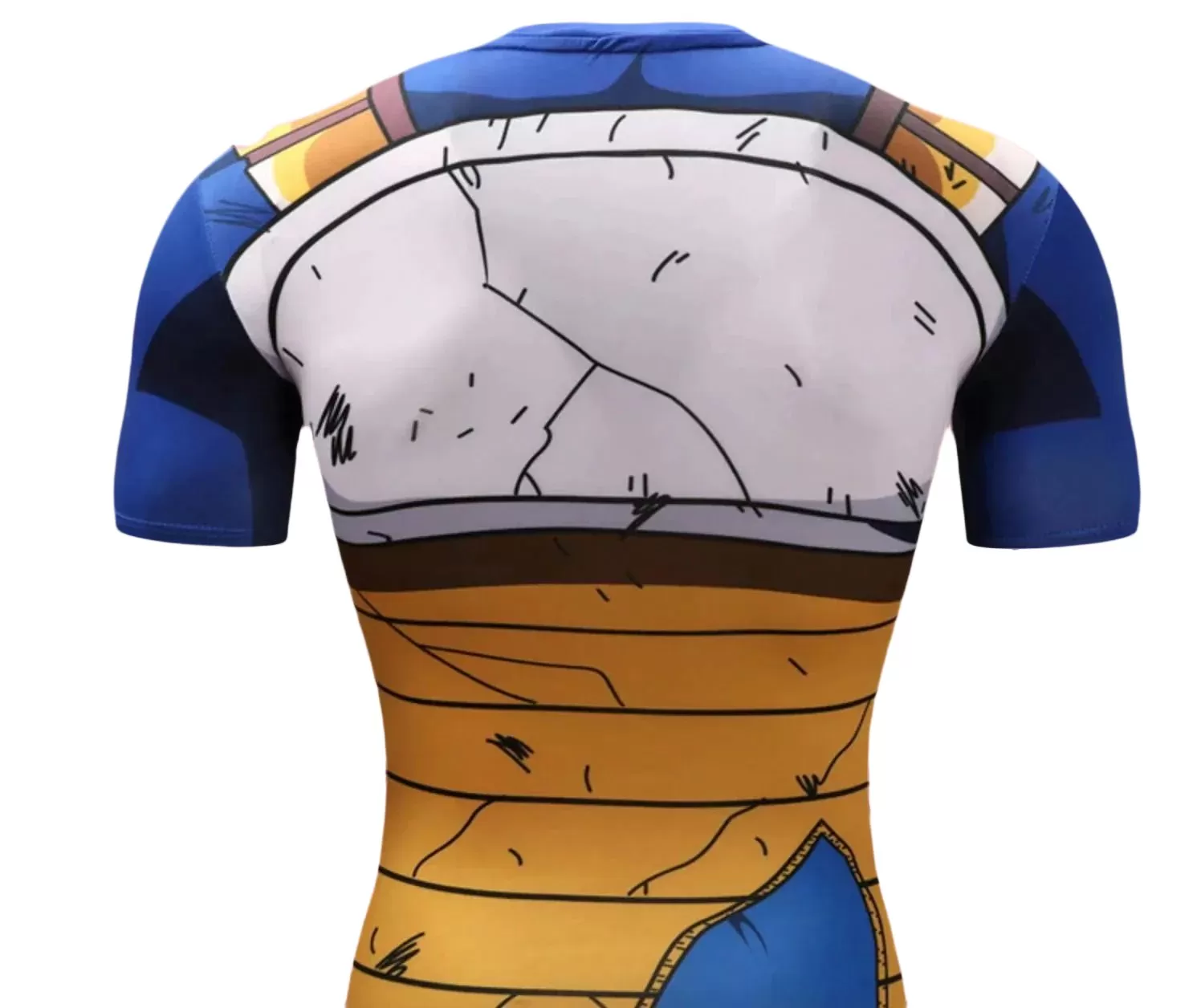 Vegeta Battle Damaged Armor Dragon Ball Z Compression Rash Guard