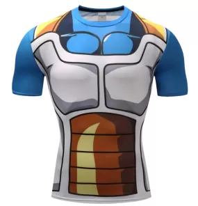 Vegeta Dragon Ball Z Compression Rash Guard