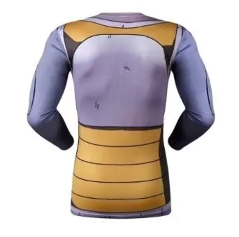 Vegeta Resurrection F Armor Dragon Ball Z Compression Long Sleeve Rash Guard