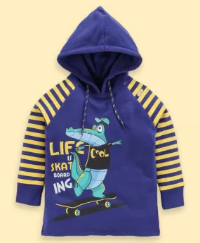 Ventra Boys Crocodile Blue Hood