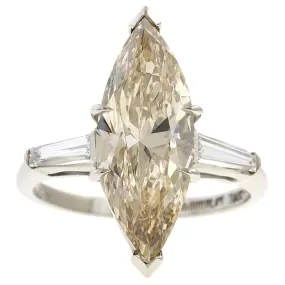 Vintage Marquise Engagement Ring, 3.79ct.