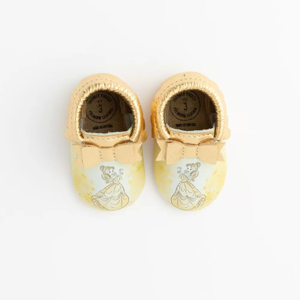 Watercolor Belle Bow Baby Shoe