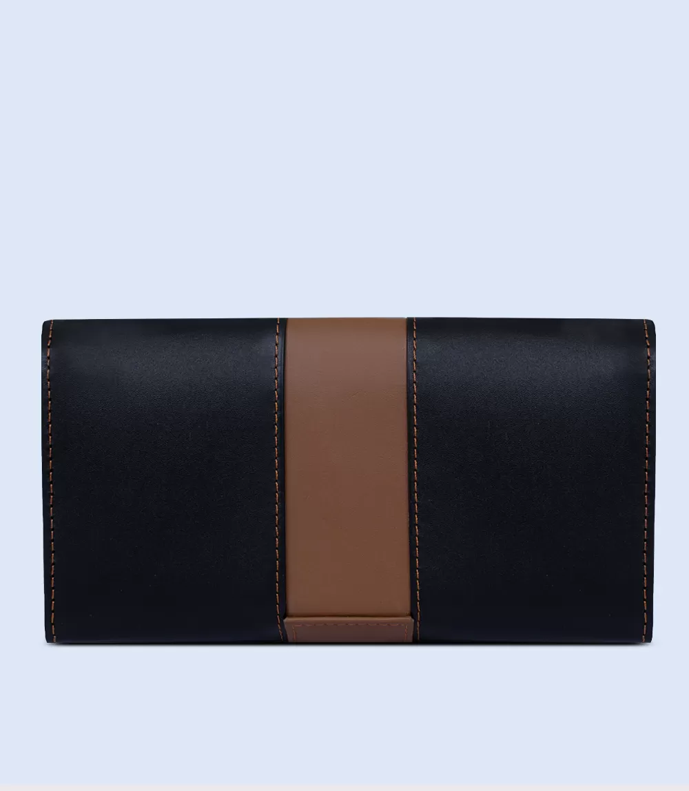 WB2218-BLACK/TAN-Women Wallet