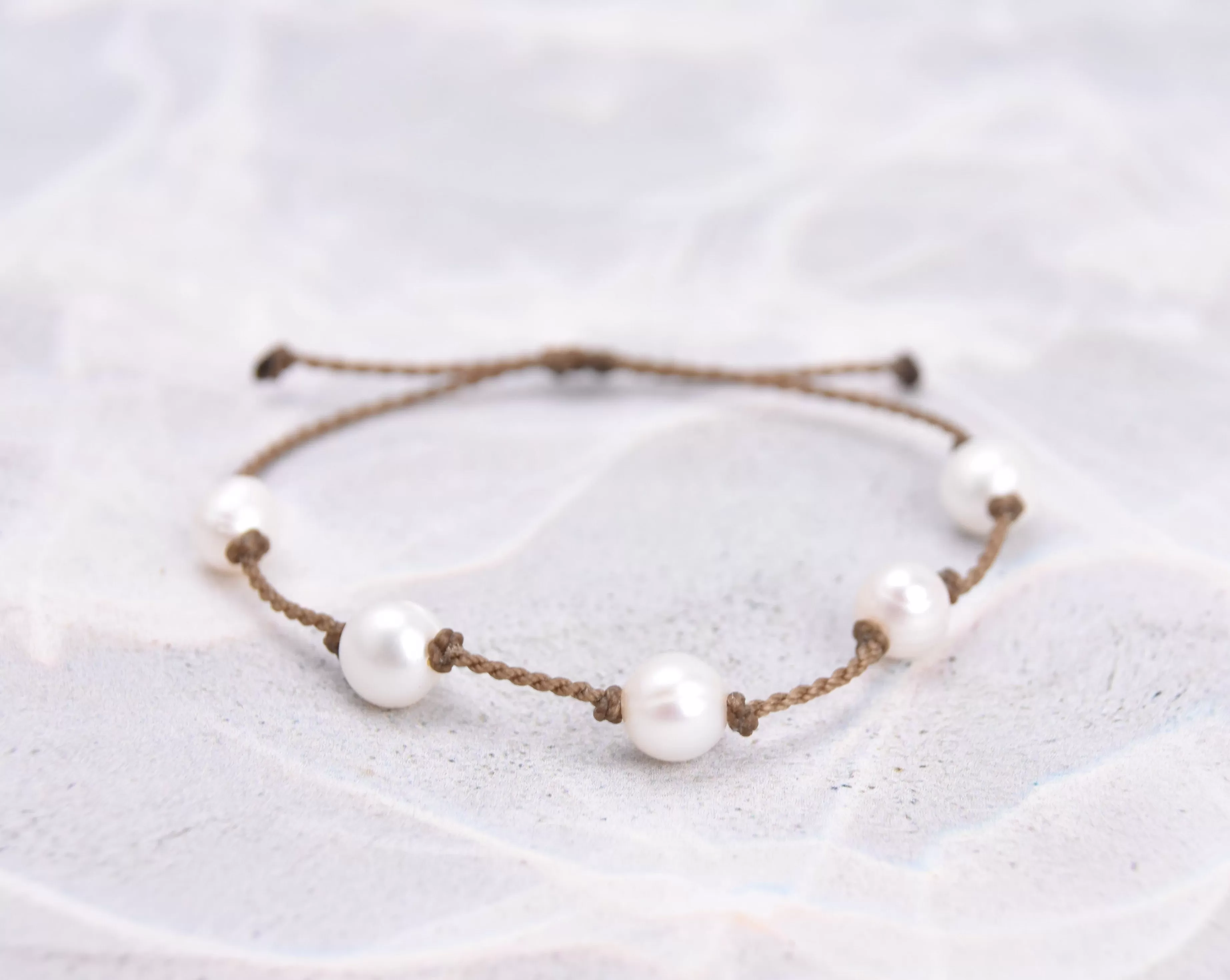 White Pearl Bracelets