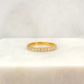 White Topaz Half Eternity Ring