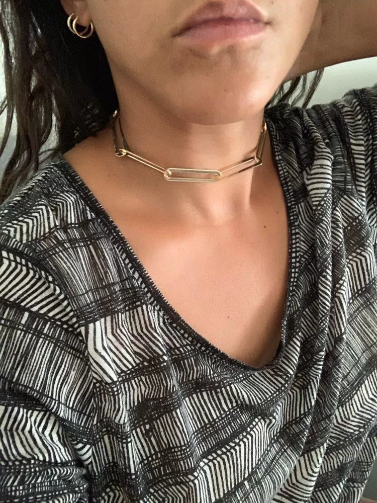 WIDE CHAIN NECKLACE