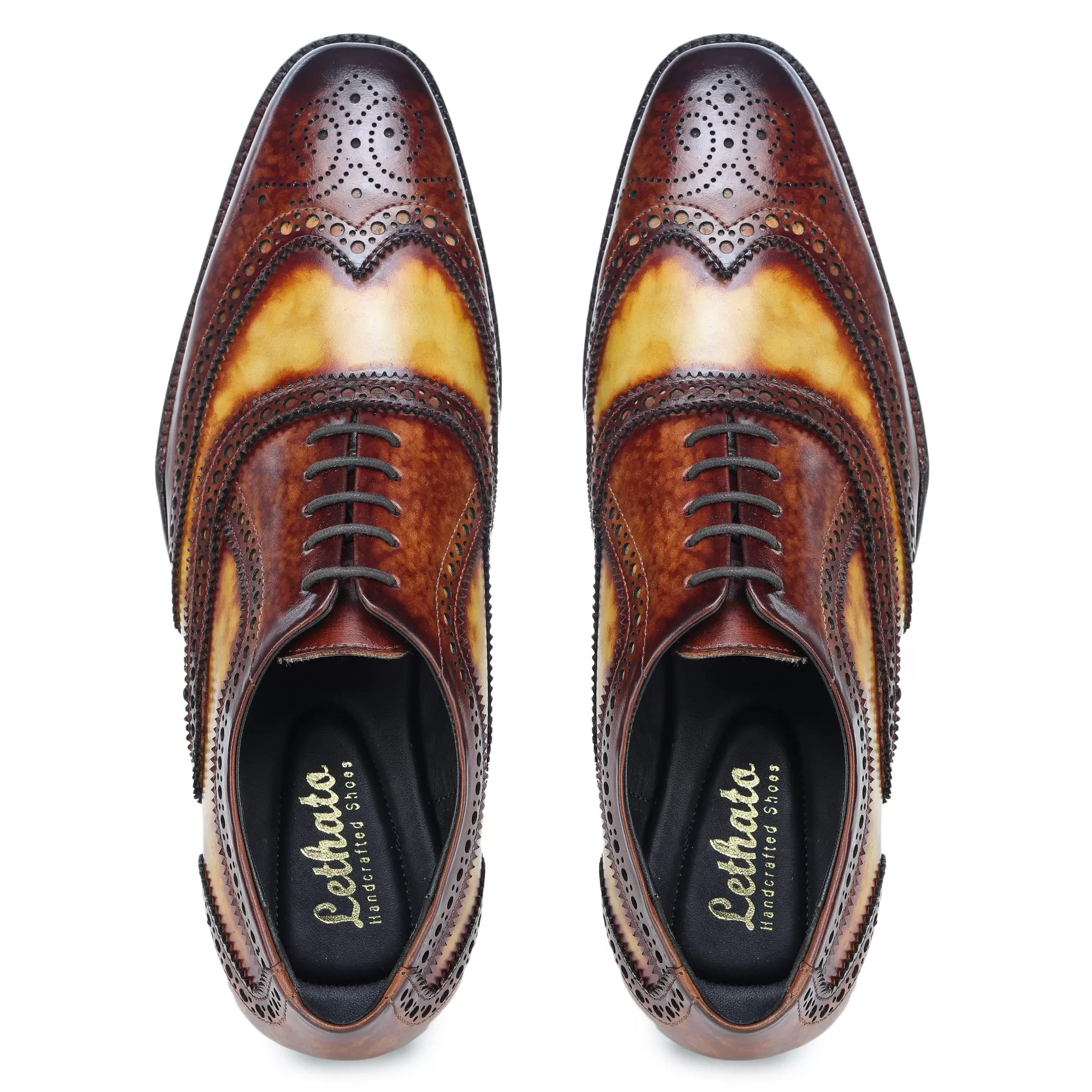 Wingtip Brogue Oxford- Brown & Tan