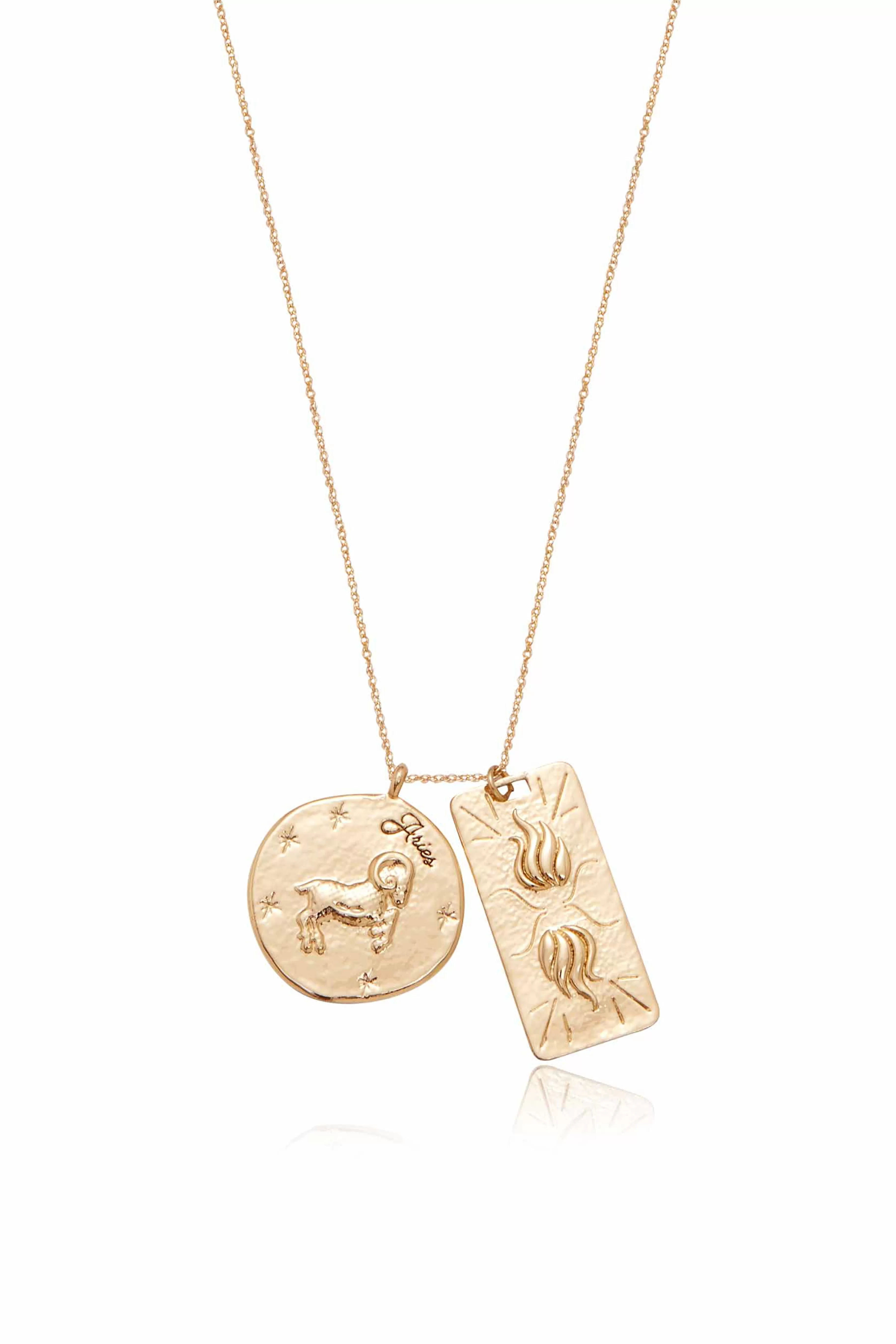 Zodiac Double Medallion Necklace