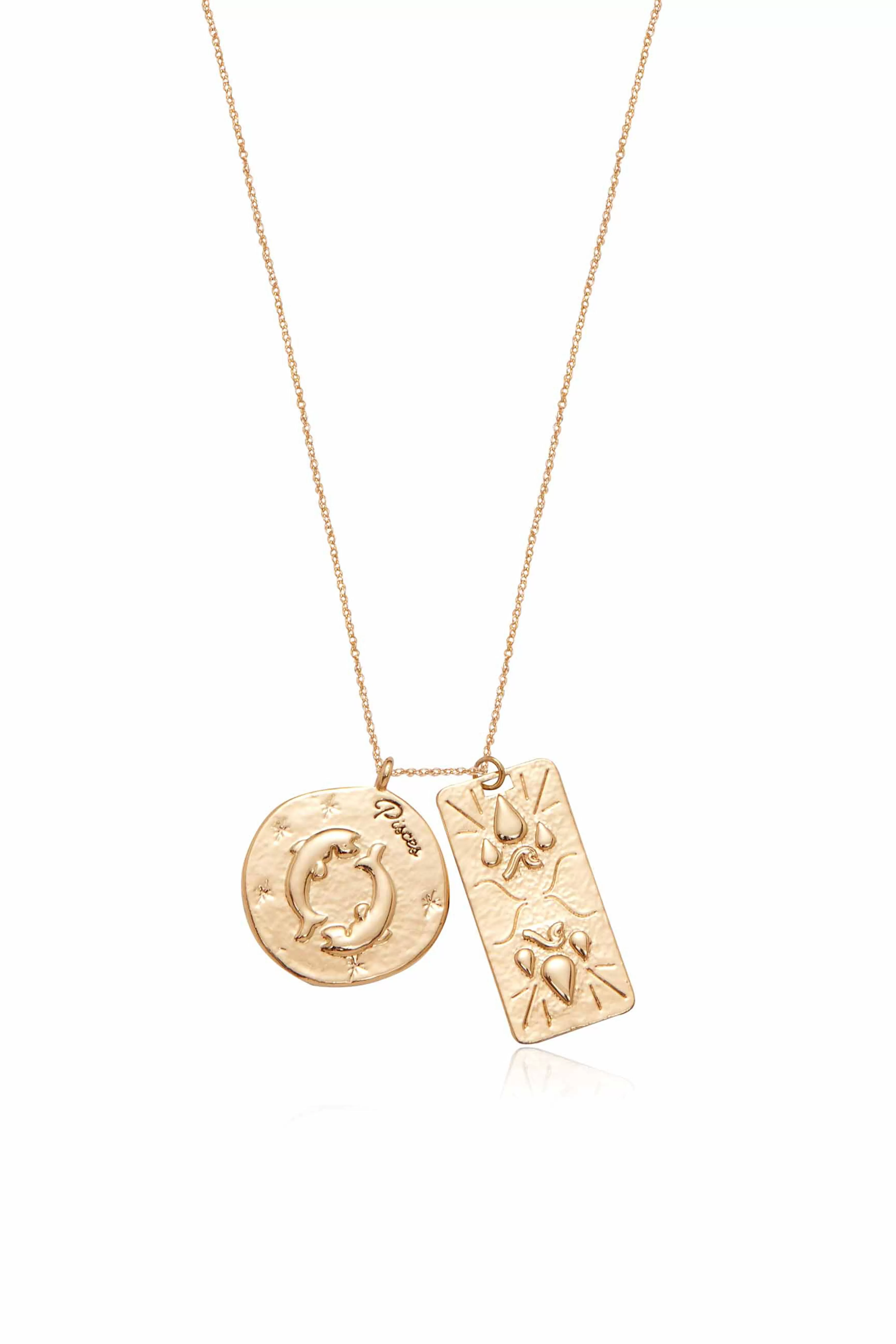 Zodiac Double Medallion Necklace